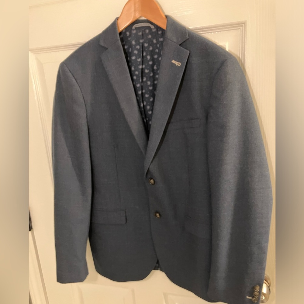 Frank & Oak Men’s size 38 Blue Wool Blazer